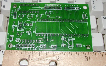 Pinewood Timer PC board top